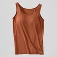thumbnail image 1 of Krdevn Women's Tank Top with Built-In Bra Crew Neck Sleeveless Padded Camisole,4XL, 1 of 4