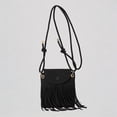 thumbnail image 1 of Krdevn Women's Tassel Crossbody Purse Casual Adjustable Strap Suede Messenger Bag,One Size, 1 of 6