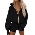 thumbnail image 1 of Krdevn Men's Casual Zip Up Hoodie Long Sleeve Loose Fit Sweatshirt with Pocket for Outdoor Travel Autumn Winter Comfort,Pullover Sweatshirts for Women,Size:M, 1 of 5