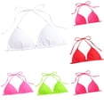 thumbnail image 1 of Krdevn Women's Triangle Halter Bikini Top Tie Front Swimwear for Beach and Pool,XL, 1 of 4