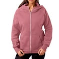 thumbnail image 1 of Krdevn Women's Winter Thermal Hoodie - Windproof -Lined Zip Jacket, Outdoor Cold Weather Sweatshirt with Pockets,Womens Hoodies Pullover, for Size S, 1 of 4