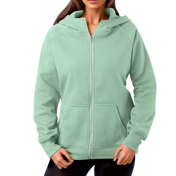 Krdevn Women's Winter Thermal Hoodie - Windproof -Lined Zip Jacket, Outdoor Cold Weather Sweatshirt with Pockets,Womens Hoodies Pullover, for Size XL