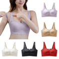 thumbnail image 1 of Krdevn Women's Wireless Comfort Bra with Adjustable Convertible Straps and Seamless Back Closure,34, 1 of 8