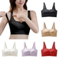 thumbnail image 1 of Krdevn Women's Wireless Comfort Bra with Adjustable Convertible Straps and Seamless Back Closure,40, 1 of 8