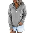 thumbnail image 1 of Krdevn Womens Fall Sweatshirts,Women's Hoodies and Sweatshirts Long Sleeve Casual Pullover Clothes with Pocket,Pullover Sweatshirts for Women,Size:XXL, 1 of 5