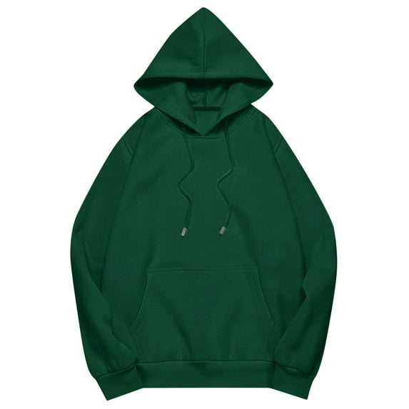 Krdevn Womens Fall Sweatshirts,Women's Solid Color Drop Shoulder Hoodie with Pockets Comfortable and Stylish Sweatshirt,Pullover Sweatshirts for Women,Size:XXL