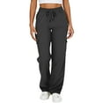 thumbnail image 1 of Krdevn Womens Pants - Women's Casual Joggers with Pockets High Waist Loose Fit Soft Comfort Athletic Workout Trousers for Daily Wear Outdoor Street Style Fashion,Pants for Women,Size:XXL, 1 of 9