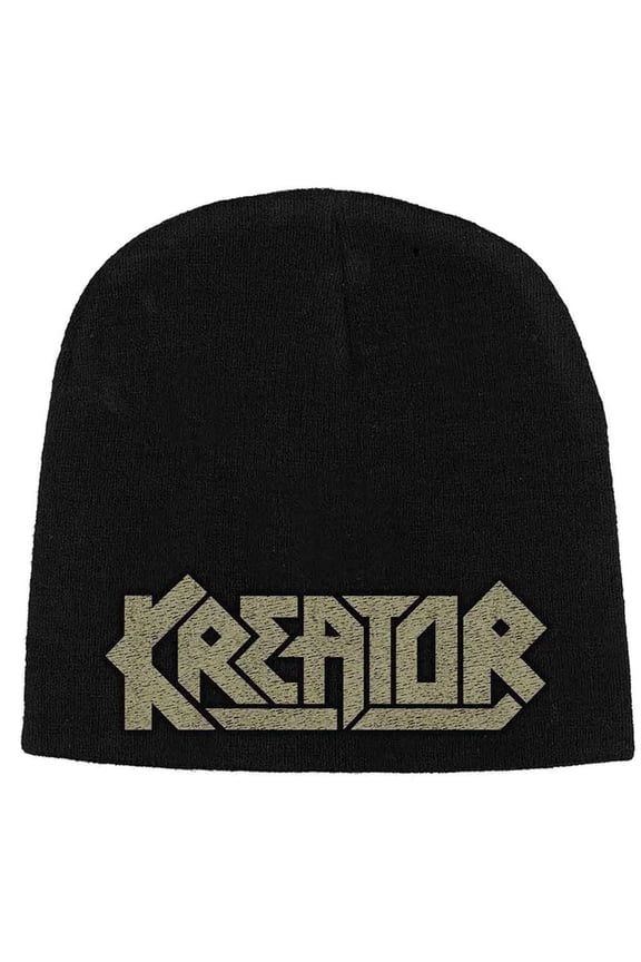 Kreator Embroidered Logo Beanie, Black, One-Size, Unisex