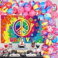 thumbnail image 1 of Kreatwow 60's Hippie Theme Party Decorations with Tie Dye Balloons & Arch Garland for Celebration, 1 of 7