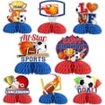 thumbnail image 1 of Kreatwow Sports Themed Centerpieces for Boys Sports Themed Birthday Party Supplies Sports Honeycomb Centerpieces Soccer Football Basketball Sports Party Decorations Ball Party Supplies for Kids, 1 of 7
