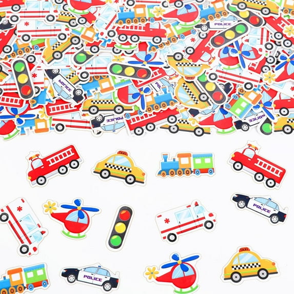 Kreatwow Transportation Confetti Transportation Table Decorations Transportation Party Decorations Vehicle Party Decor Traffic Party Decor Transportation Sign Paper Scatter for Transportation Party
