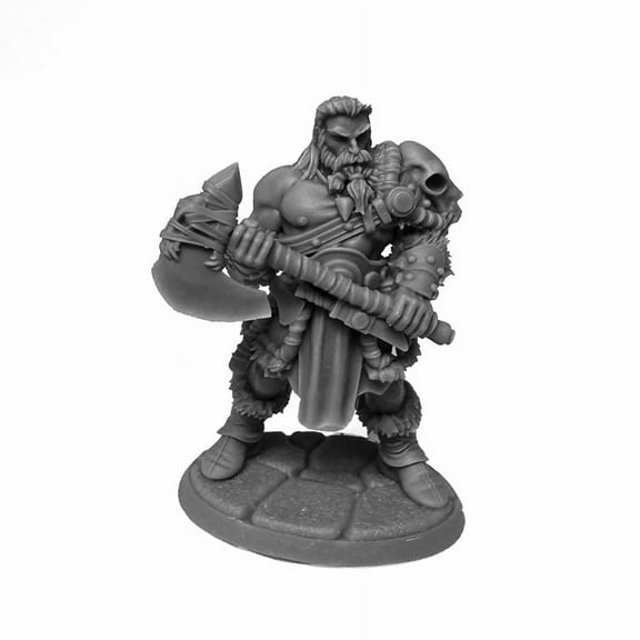 Kreed Bloodbeard Miniature 25mm Heroic Scale Figure 3D Printed Dungeon Dwellers Reaper Miniatures