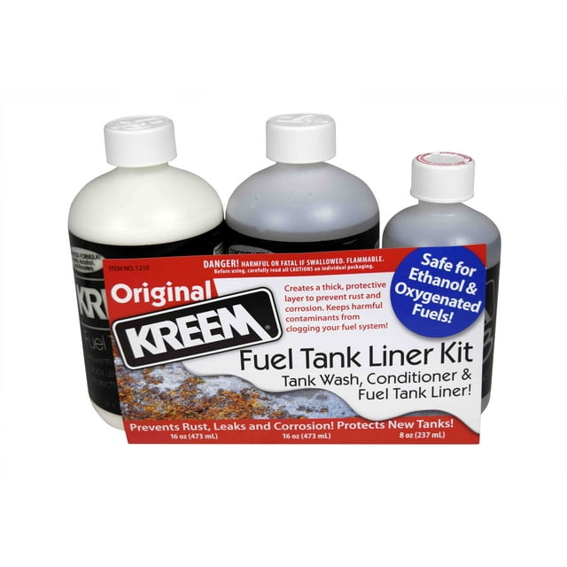Kreem 1210 Fuel Tank Liner Combo Pack Tank Wash, Conditioner