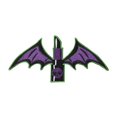 thumbnail image 1 of Kreepsville 666 Lipstick Wings Embroidered Patch, 1 of 2