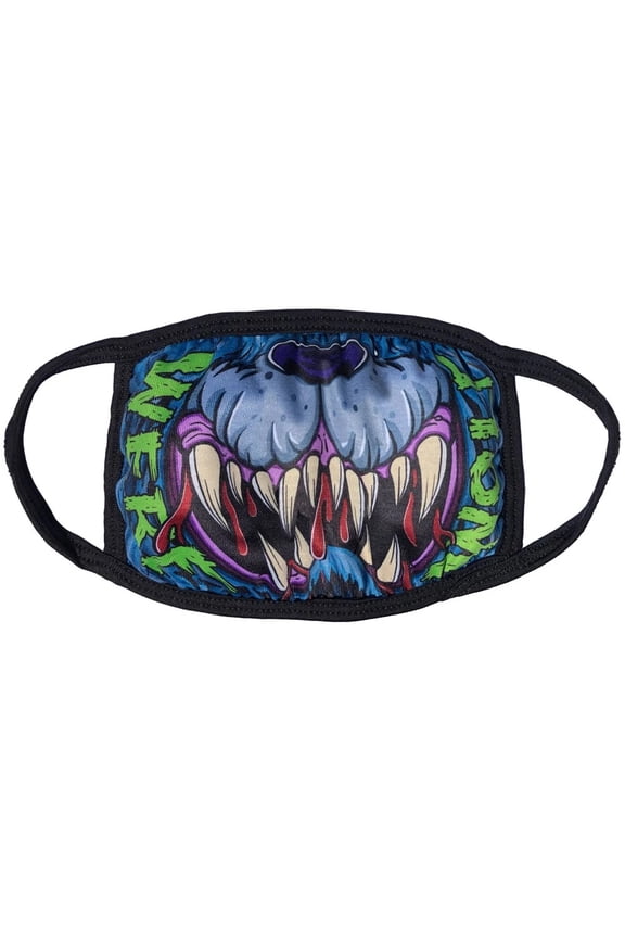 Kreepsville Graves Wolf Face Mask Mouth Cover Black