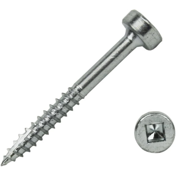 Kreg 1-1/4''L #6 Fine-Thread Pan-Head Pocket Hole Screws, 100-Pack