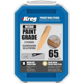 Kreg P-MICRO-PNT Micro Solid-Wood Pocket-Hole Plug, Paint Grade
