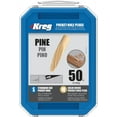 thumbnail image 1 of Kreg P-PIN Solid-Wood Pocket-Hole Plugs - Pine - 50 Count (2 Pack), 1 of 1