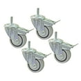 thumbnail image 1 of Kreg PRS3090 3-Inch Dual-Locking Caster Set, 4 Piece, Silver, 1 of 2