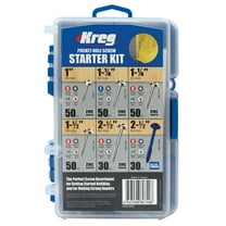 Kreg Pocket-Hole Starter Screw Kit with 260 Assorted Screws in Six Sizes