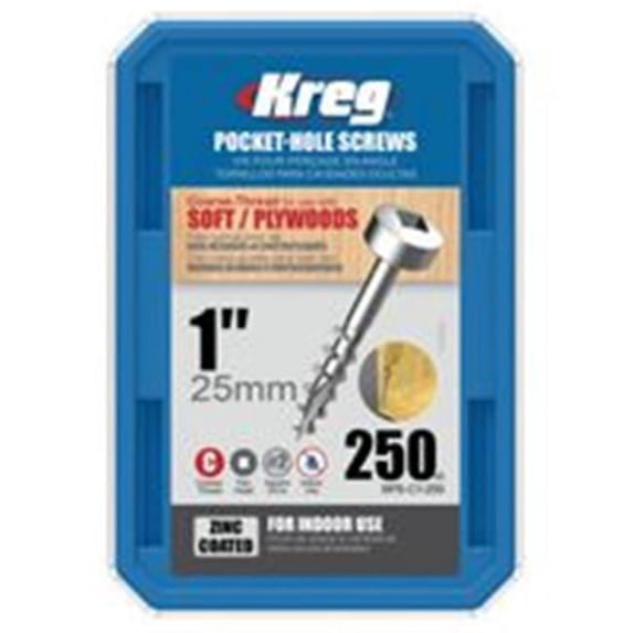 Kreg Tool Pocket Hole Screws with No.7 Washer - 250 Count