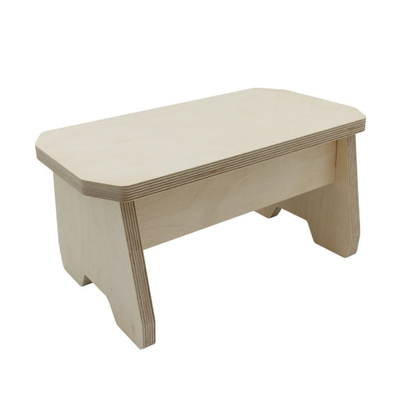 Kreg Woodworking Kit Step Stool - Easy Assembly Small Wooden Step Stool with 2 Driver Bits - Easy Woodworking Kit - Great Gift or Craft Project