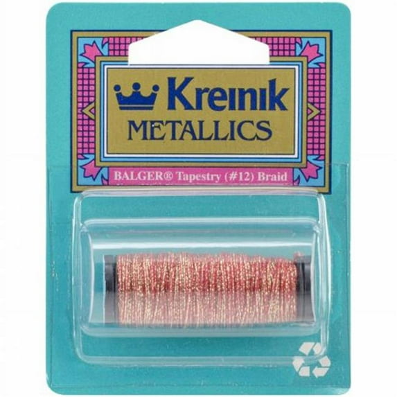 Kreinik Metallic Tapestry Braid #12 10 Meters (11 Yards)-Golden Pimento