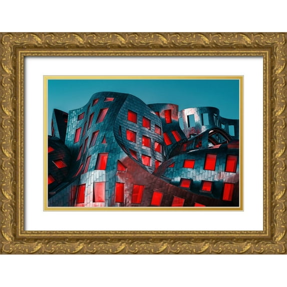 Kreiten, Mike 14x11 Gold Ornate Wood Framed with Double Matting Museum Art Print Titled - Wavas