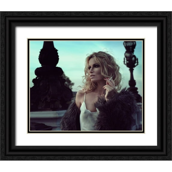 Kreiten, Mike 32x26 Black Ornate Wood Framed with Double Matting Museum Art Print Titled - Linger