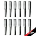 thumbnail image 1 of Krest 6000 Teasing Combs Lift Vent Hair Combs Pack Space Tooth Wide teeth Comb Black 12 Pc., 1 of 5