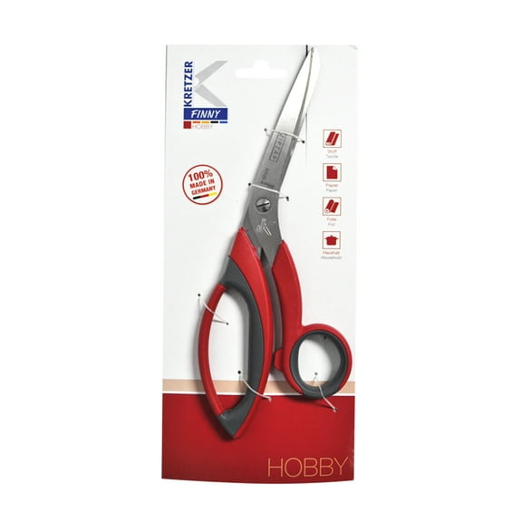 Kretzer Finny Profi 10 Inch Tailors Shears Red Handle