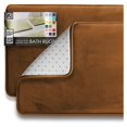 thumbnail image 1 of KriKac 2 Piece Bathroom Rugs Bath Mat Set, Velvet Memory Foam Bath Mats for Bathroom - Non-Slip, PVC Backing Bath Rugs, Washable Bathroom Rug Mats - Dries Quickly, Bathroom Rug Set - Brown, 1 of 9