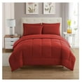 thumbnail image 1 of KriKac 7 Piece Comforter Set Bag Solid Color All Season Soft Down Alternative Blanket & Luxurious Microfiber Bed Sheets, Red, King, 1 of 5