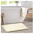 thumbnail image 1 of KriKac Bath Mat – Memory Foam Bath Mat - Soft Bathroom Rug - Non Slip and Super Absorbent - Fast Drying Machine Washable Bath Mat - White - Large Size 20” x 32”, 1 of 8