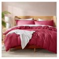 thumbnail image 1 of KriKac Burgundy Red California King Duvet Cover Sets - Soft Double Brushed Cal King Duvet Cover, 3 Piece, with Button Closure, 1 Duvet Cover 104x98 inches and 2 Pillow Shams, 1 of 9