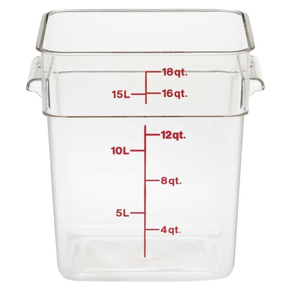 KriKac Camwear Polycarbonate Square Food Storage container, 18 Quart