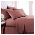 thumbnail image 1 of KriKac Extra Deep Pocket Sheets Set for Bed, 4-Piece Ultra-Soft Microfiber Bed Sheets with 21" Deep Fitted Sheet, Oversize Flat Sheet, 2 Pillowcases, Marsala, 1 of 9
