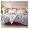 thumbnail image 1 of KriKac Grey Lavender Duvet Cover King Size - Soft Double Brushed King Duvet Cover Set, 3 Piece, with Button Closure, 1 Duvet Cover 104x90 inches and 2 Pillow Shams, 1 of 9