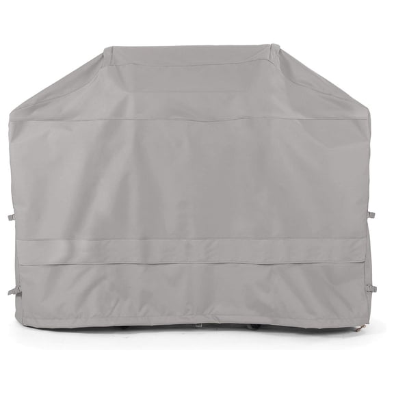 KriKac Grill Cover - Weather Resistant Outdoor Cover, Heavy Duty bbq Covers for Large Outdoor Kitchen, Ultima 600D Polyester, 45W x 24D x 42H, Ripstop Grey
