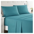 thumbnail image 1 of KriKac Queen Sheet Set - 4 Piece Bed Sheets for Queen Size Bed, Double Brushed Queen Size Sheets, Hotel Luxury Teal Sheets, Extra Soft Bedding Sheets & Pillowcases, 1 of 9