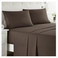thumbnail image 1 of KriKac Queen Sheet Set - 4 Piece Bed Sheets for Queen Size Bed, Deep Pocket, Hotel Luxury, Extra Soft, Breathable and Cooling, Chocolate Brown Queen Size Sheets, 1 of 9