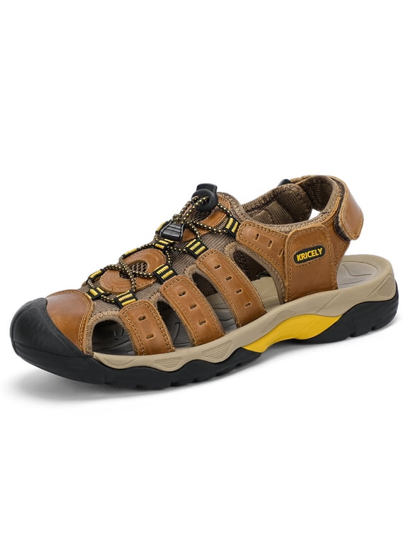 Men's Closed Toe Water cowhide Sandal