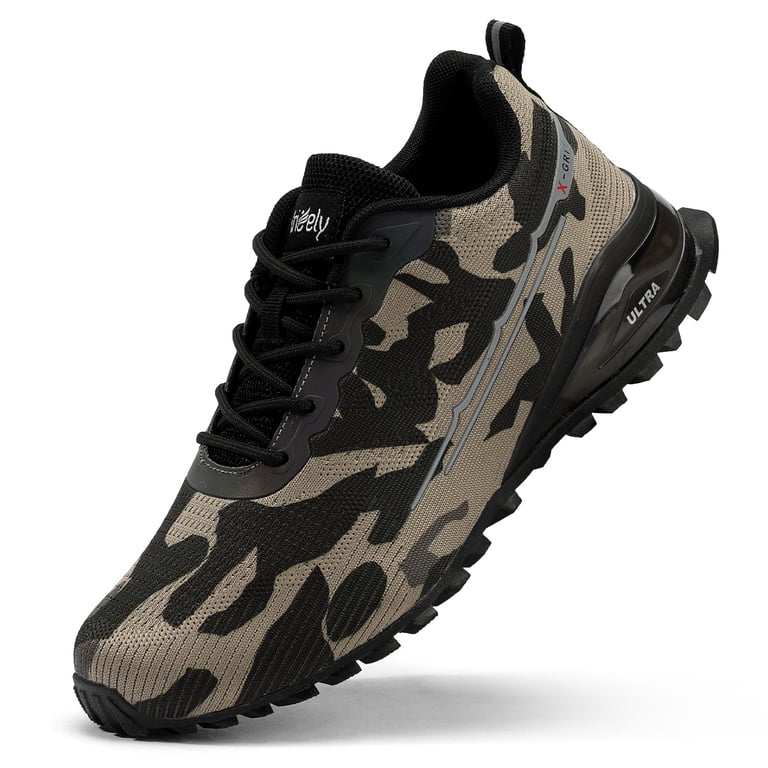 Kricely Men\'s Trail Running Shoes in a camouflage mesh design 47 Kricely Men main image 3