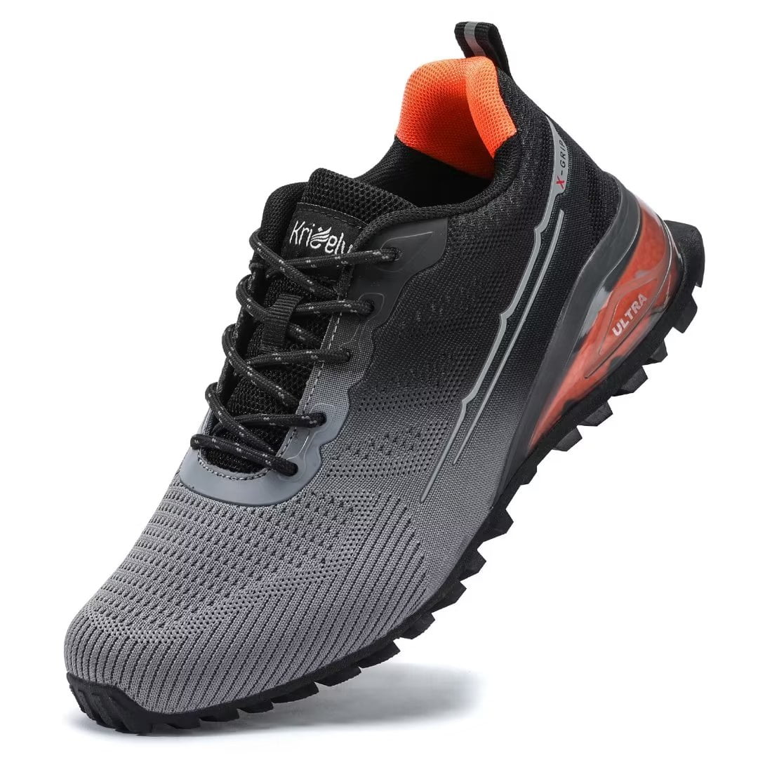 Kricely Men's Trail Running Shoes Fashion Walking Hiking Sneakers for ...