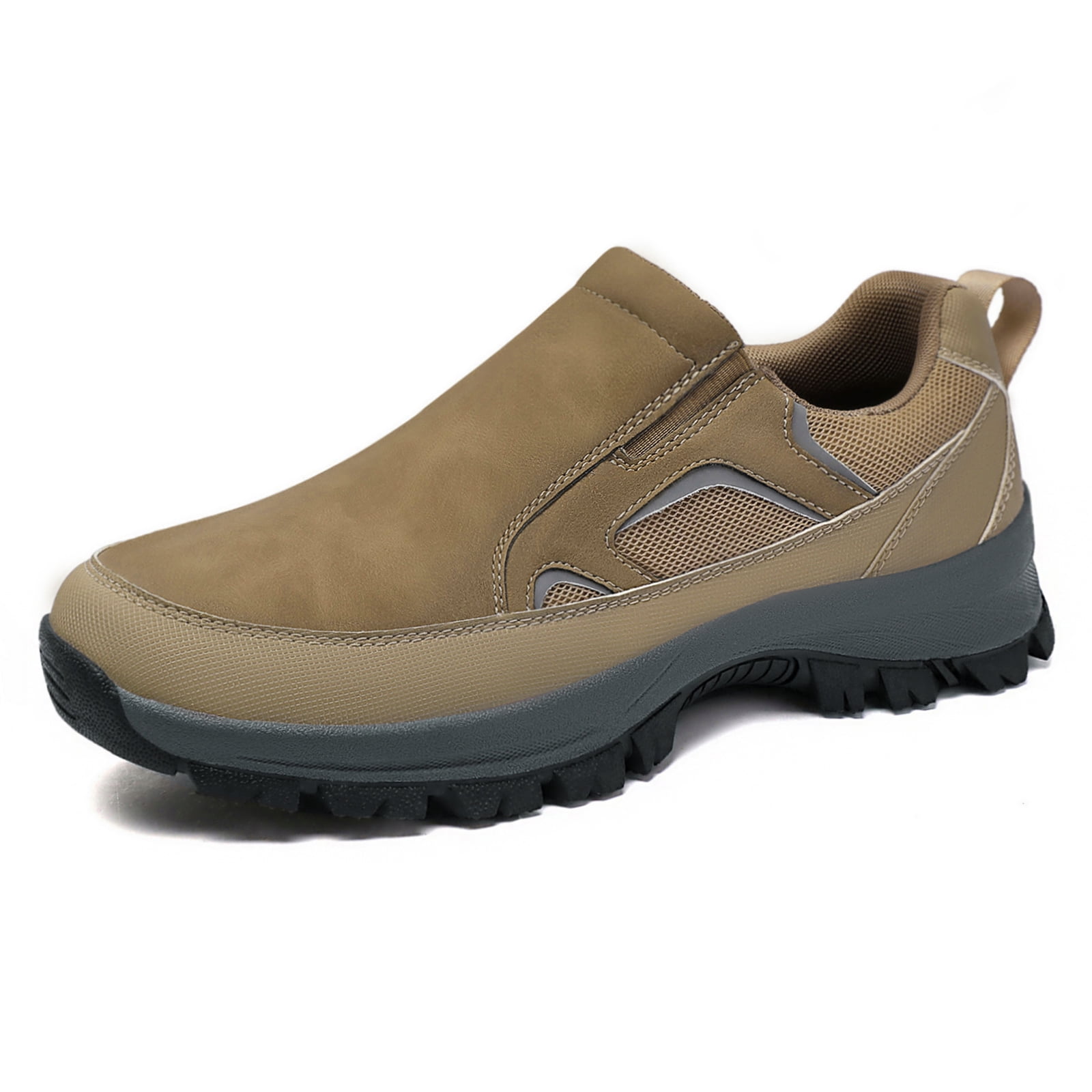 Men\'s Knit Lace-Up Slip-On Loafers in Taupe by LEISURE product_13962963_flybridge_mm_  main image 2