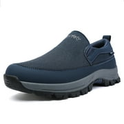 Kricely Mens Loafer Slip On Walking Sneakers Outdoor Mesh Casual