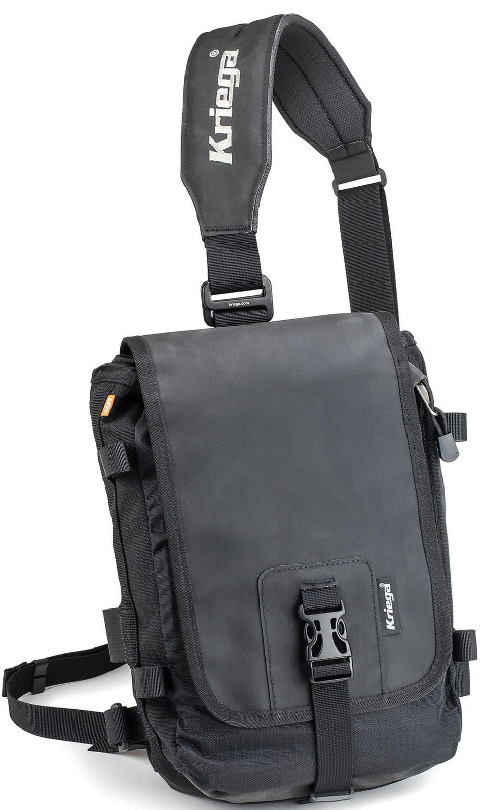 Bolsa Bandolera Kriega Sling EDC - Negro, 9 Litros, Cordura 1000D, Múltiples Compartimentos, Asa Acolchada, Para Uso Diario Y Moto