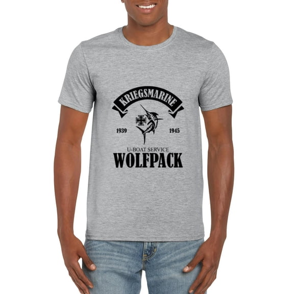 Kriegsmarine U Boat Service Wolfpack WWII German Navy Sub T-Shirt, for men & women, up to size 5XL