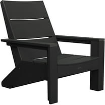 Krikacy Outdoor Adirondack Chair, All-Weather Plastic Heavy Duty for Fire Pit, Patio, Garden, Black