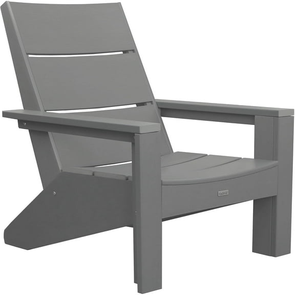 Krikacy Outdoor Adirondack Chair, All-Weather Plastic Heavy Duty for Fire Pit, Patio, Garden, Grey